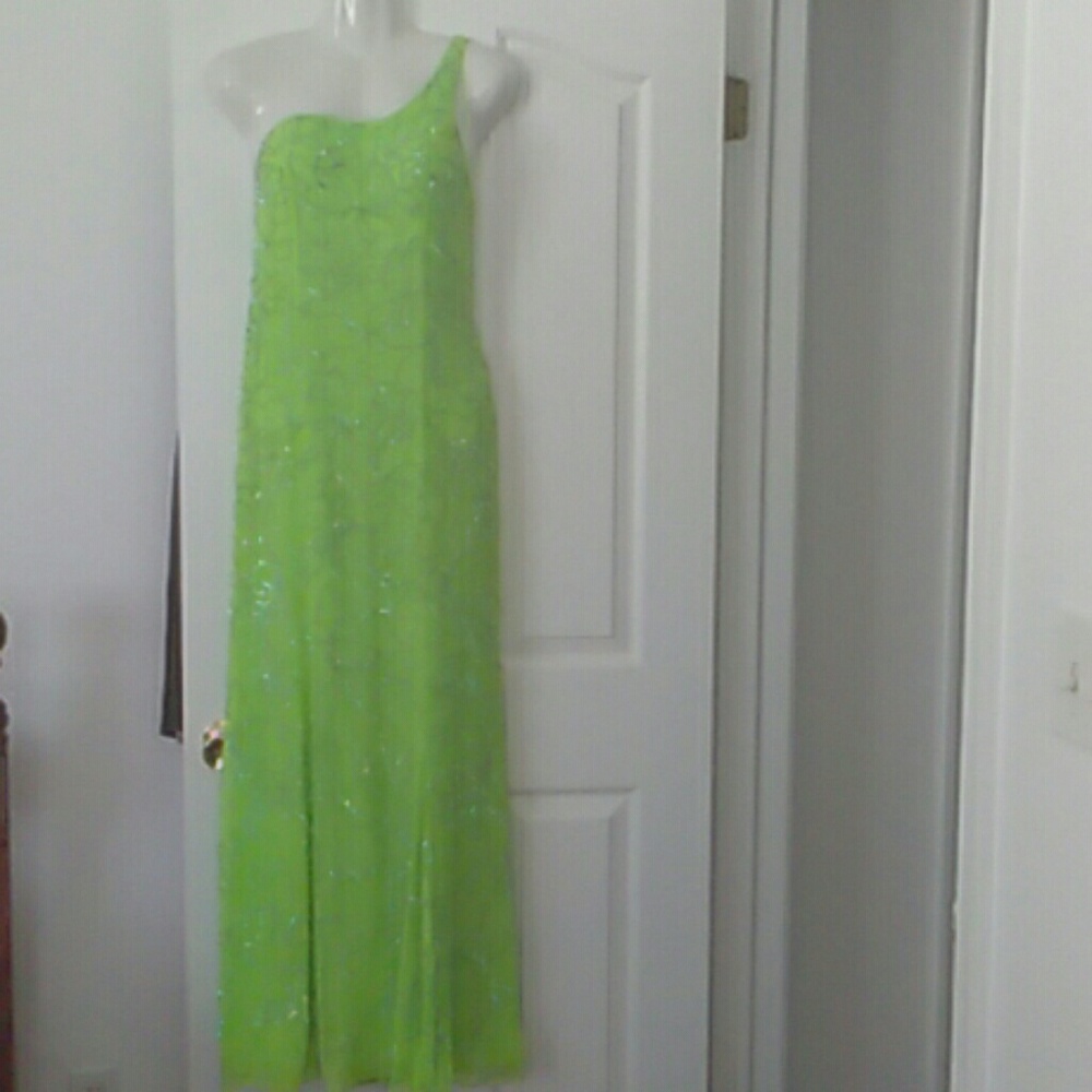Bright Lime Green Alyce Designs Dress